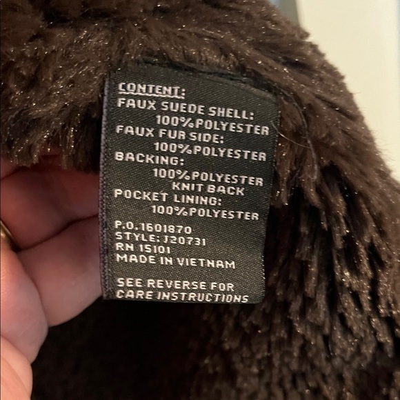 Jones New York Women's Brown Faux Fur Lined Coat - Picture 7 of 10